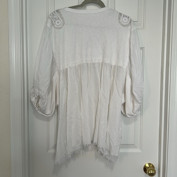 Free People Sunday Tunic Top in White New Without Tags Xs-XL - Picture 6 of 8